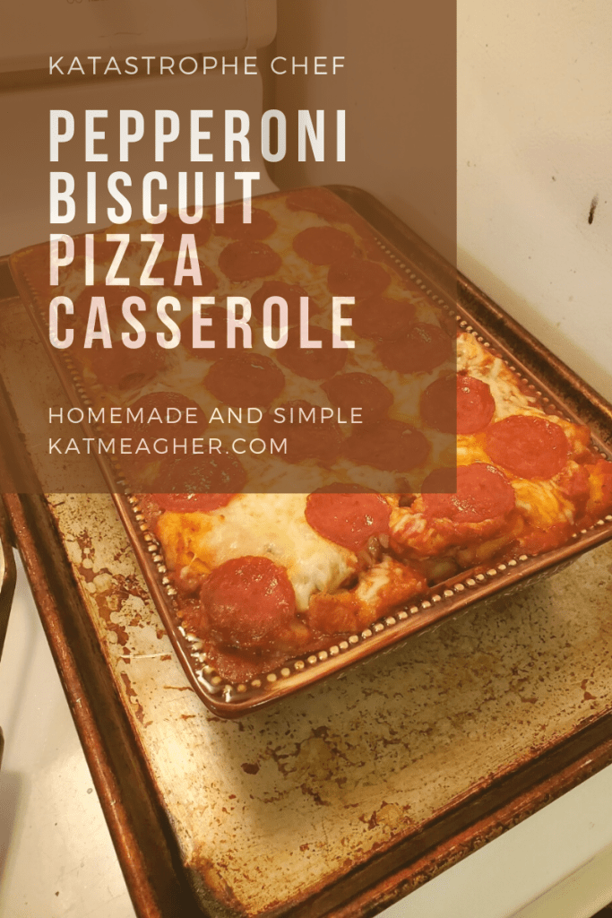 Pepperoni Biscuit Pizza Casserole